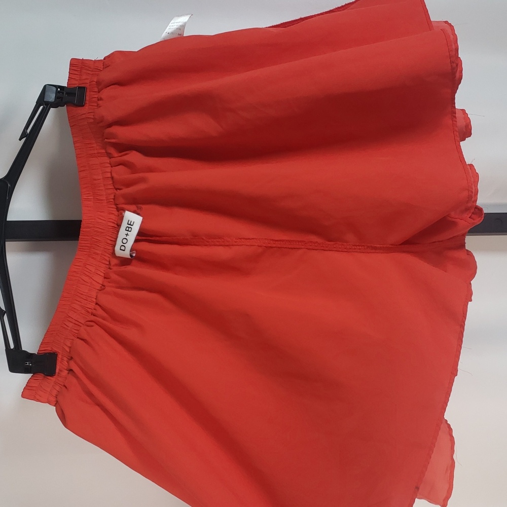 DO+BE Vibrant Orange Pleated Mini Skirt - Gently Used‎ - Picture 9 of 11